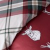 Catherine Lansfield Munro Stag Single Duvet Set, Red