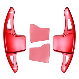 iJDMTOY Sports Red Performance Style Aluminum Paddle Shifter Extensions Compatible with Ford 2013-2019 Explorer