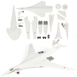 1:100 Scale TU-160 Boomber Quick Assembly Model Kit, Plastic TU-160 Fun Toy Airplane Assembly Model with Stand Kids Gift Suitable