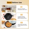 250 Pcs 8" Square Air Fryer Liners Disposable, Unbleached Parchment