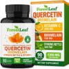 ForestLeaf Quercetin Bromelain 1350mg Nutrient Vegan Capsules Directly shipped to the U.S., 1 unit, 90 tablets / ForestLeaf 퀘르세틴 브로멜린 1350mg 영양제 비건 캡슐 미국 직배송, 1개, 90정
