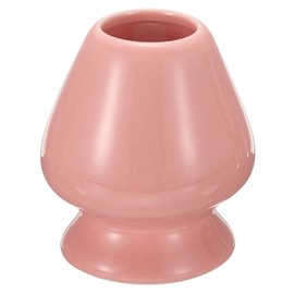 HARFINGTON Ceramic Chasen Stand 73mm Matcha Whisk Holder Teas Set Whisks Stand Traditional Matcha Tea Chasen Holder Tea Set Accessories for Tea Tasting, Pink