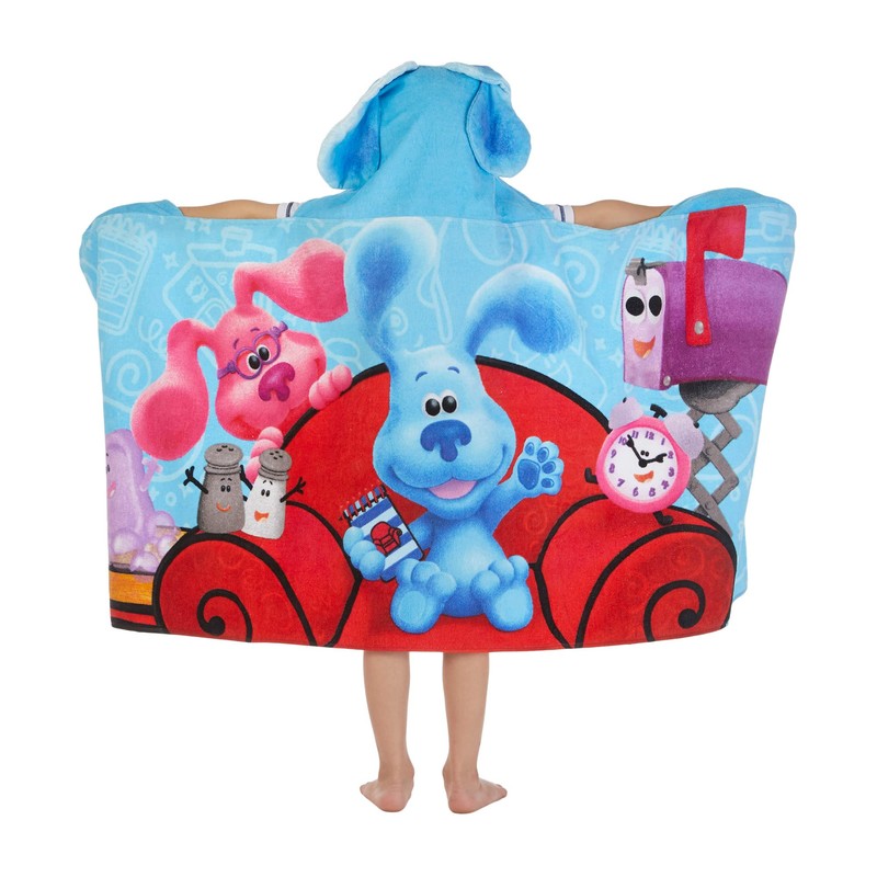 Blues Clues Bath/Pool/Beach Soft Cotton Terry Hooded Towel Wrap, 24