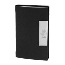 piké Business Card Holder Faux Leather Men Women | Black | 014428, black