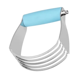 QANYEGN Dough Mixer, Stainless Steel Dough Mixer and Butter Cutter with Heavy Duty Blade, Easily Mixes and Cuts Dough for Pastry, Essential Tool for Baking(Blue)