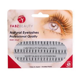 Individual False Eyelashes Flare Cluster Lash Extensions Knotted Lashes (Short 8mm)