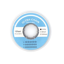 RUCYAI 15Feet Dental Orthodontic Elastic Rubber Power Chains Braces Bands Long/Closed/Short (Long, Black)