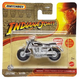 Matchbox - Ducati Scrambler - MBX Indiana Jones 6/100 - HVN38 - Short Card - Superfast Lesney - Mattel 20241:64