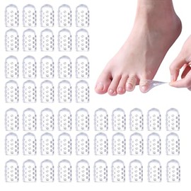 Descubre el confort de Gelasgo con este pack de 50 pcs fundas protectoras de Silicona Transpirable que eliminan la presión de uñas encarnadas, callos y durezas, ampollas