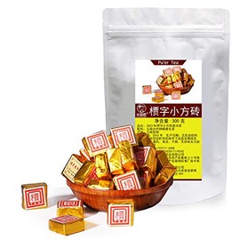 Pu'er Xiaotuo Tea 2003 Jiazi Xiaofang Brick Pu'er Tea 300g Cooked Tea Mini Xiaofang Brick Tea 普洱小沱茶03年槚字小方砖普洱茶300g熟茶迷你小方砖茶叶