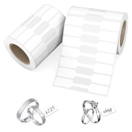FUNCYboo 1000Pcs Jewelry Labels, Price Tags, Stickers, Ring Earring Necklace Bracelet Repair Labels