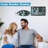 Amgico Digital Wall Clock,16.7" Large Display Atomic Clock, Battery Operated,Digital