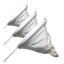 Space Home - Set of 3 Food Strainer - Made of Cloth and ABS - 16, 18, 20 cm