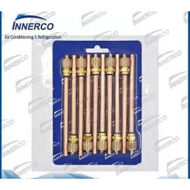 INNERCO 10 Service/Access Valve 1/4" SAE *1/4" OD *4 3/4" Stem Core AC Refrigeration Kit