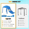 HOMEDEMO Beach Canopy UPF 50+, 6'×6', Easy Set up and
