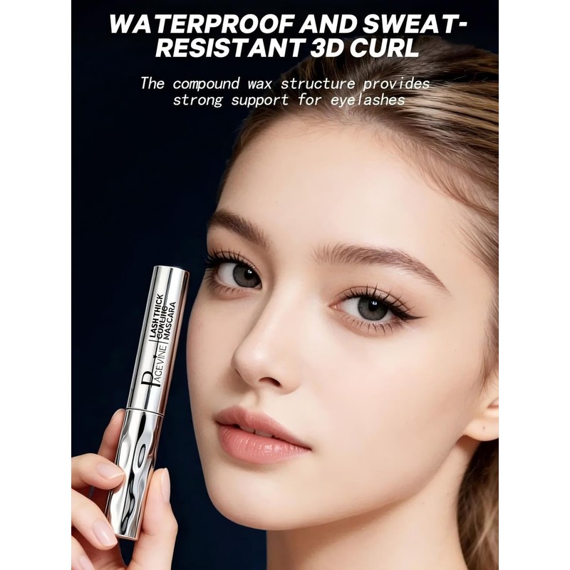 Metal Wand Mascara 5D Curling Eyelash for Older Women 50
