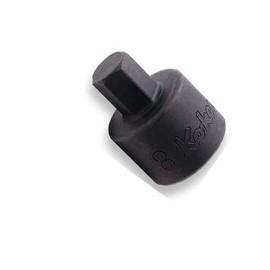 Koken 3/8 inch (9.5 mm) SQ. Hex Bit Socket, Total Length: 1.0 inches (25 mm), 0.2 inches (6 mm), 3012M.25-6