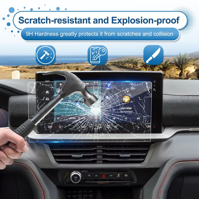 Coleya Updated 2025 Explorer Screen Protector for Ford Explorer (Active/ST-Line/ST/Platinum)