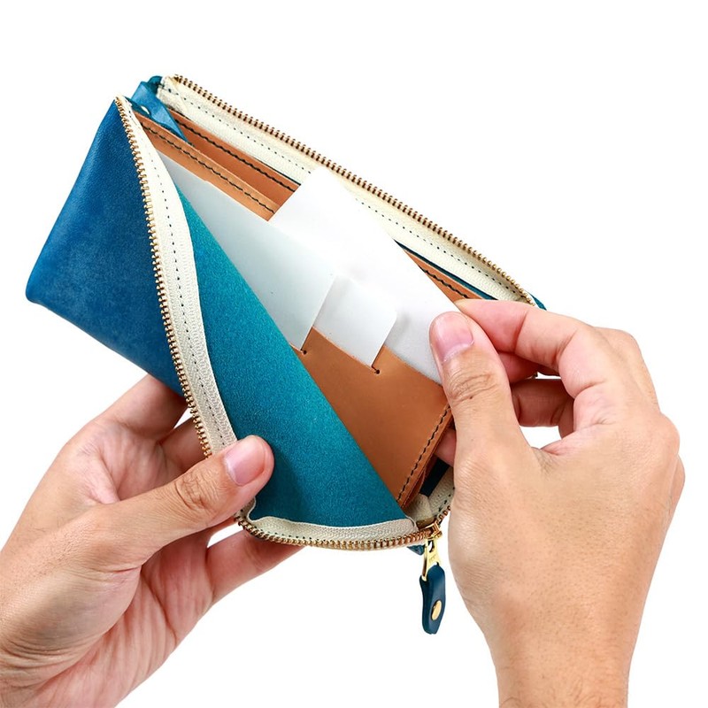 Agility affa "Posh L" Long Wallet, Compact, L-Shaped, Thin, Slim,