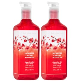 Bath & Body Works- Jabón de Manos en Gel Limpiador Bath and Body Works, Paquete de 2 de 8 Onzas (flor de Cerezo Japonesa)