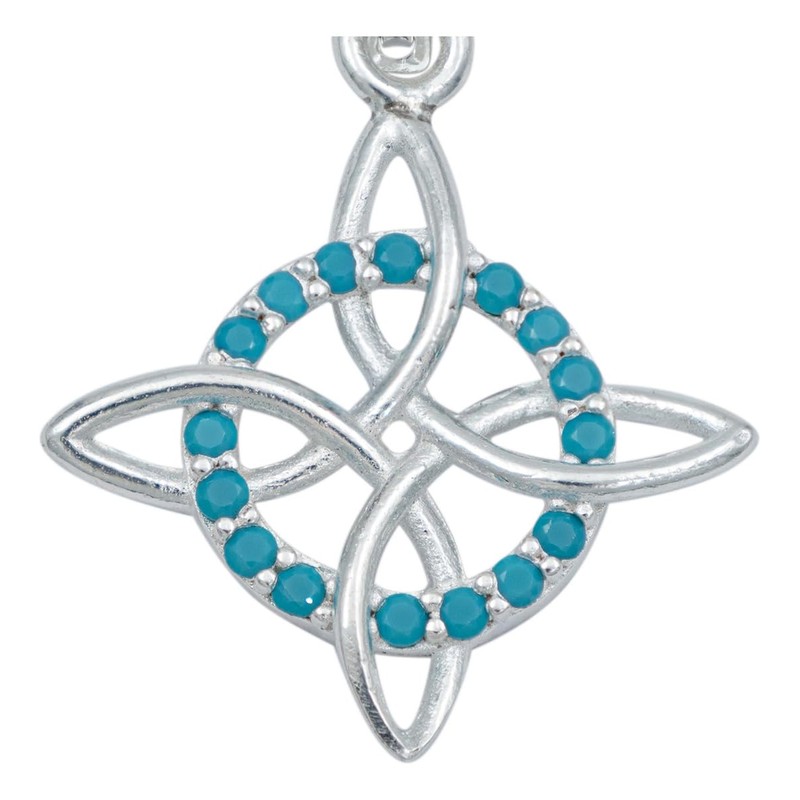 JOYARIS - Dije Nudo De Bruja Celta Amuleto Con Zirconias