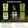 TICONN Reflective Safety Vest High Visibility Class II Mesh Vest