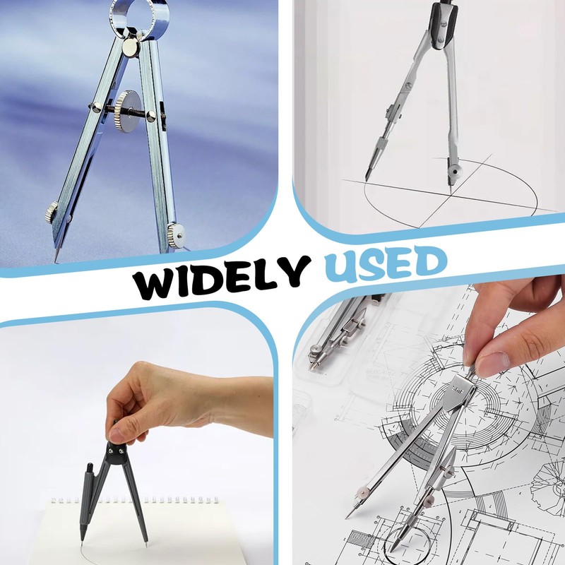 2B Compass Leads Set with Eraser and Compass Sharpener -