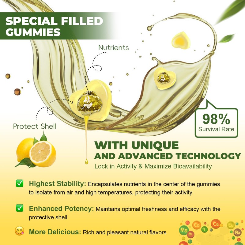 Totaria Totaria Multivitamin Filled Gummies for Women Lemon Flavor &