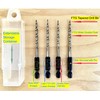 FTG USA Replacement Tapered Countersink Drill Bit Set 4 Pc