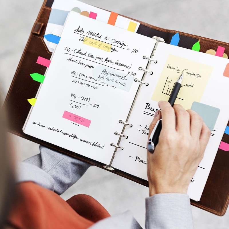 MUNSKT 6 Packs 1200 Pcs Index Tabs, 20 Colour Index