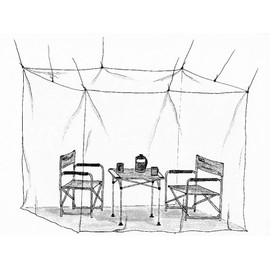 Basic Nature mosquito net classic double mesh 225 1433000, White