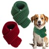 2pcs Winter Knitted Scarf for Dogs Warm Bandanas Christmas Holiday