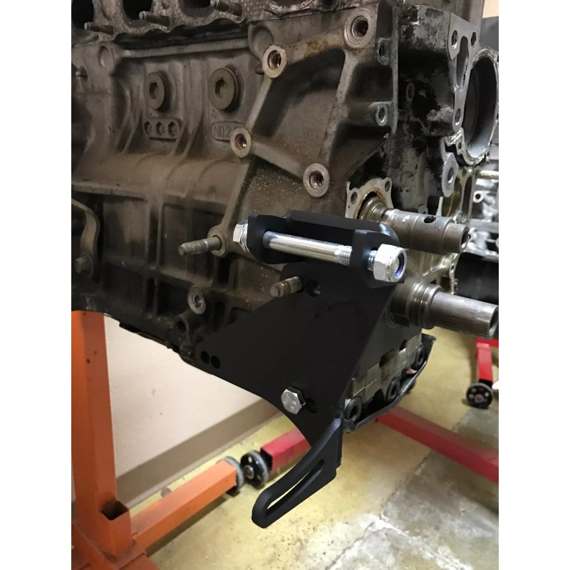 All out Fab H22 Alternator Relocator Bracket H-series Swap H2B