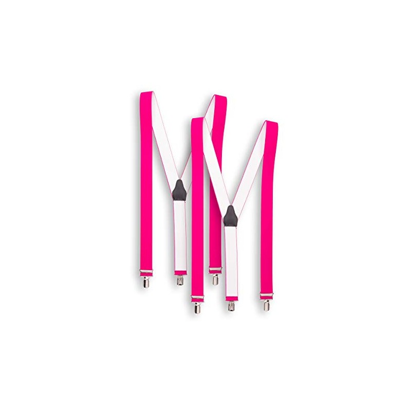 Shenky Set of 2 Neon Pink High Quality Braces with