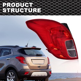 CNNELL Tail Light Assembly Compatible with Buick Encore 2013 2014 2015 2016 Tail Light Brake Lamp Replacement Left Driver Side 42435943 95089716