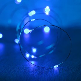 XINKAITE Waterproof LED Fairy String Lights - Starry DIY Decoration for Indoor & Outdoor Parties, Christmas, Holidays (10FT/3Meters, Blue)