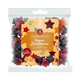 naschlabor x Gute Laune Fruchtsaftbär Weihnachten | sortenreine Fruchtsäfte | Ohne künstliche Farbstoffe und Geschmacksverstärker | Gluten- und Laktosefrei (Vegane Zimtsterne)