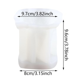 XIAOSHUI Witch Girl Candle Mold Girl Candle Silicone Molds Witch Hands Together Resin Casting Mold for Candle Home Decorate Mold Candle Making Aromatherapy Gypsum Candles Clay Craft