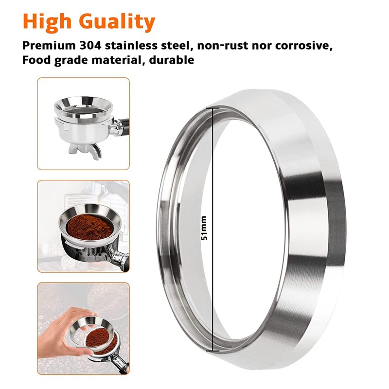 51 mm Coffee Dosing Ring, Coffe Dosing Funnel, Dosing Ring,