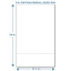 Perforated Paper, 3" From Bottom, Horizontal on White 24# LEGAL