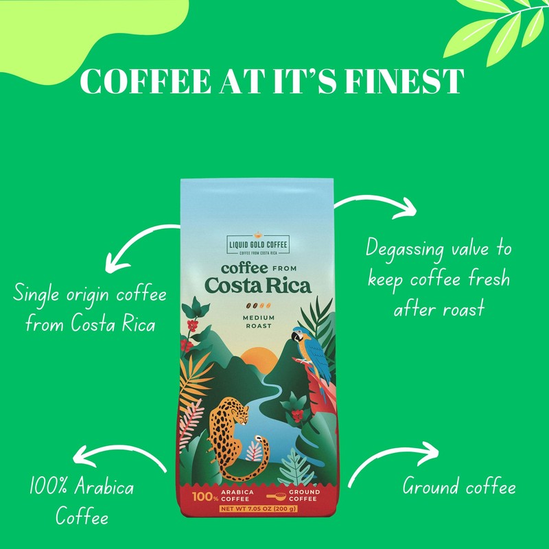 Specialty Coffee from Costa Rica I Medium Roast Ground I