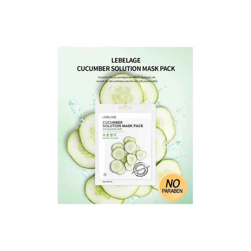 Mascarillas Coreanas_ Reafirmantes Perla Pepino (60pz) Mixta