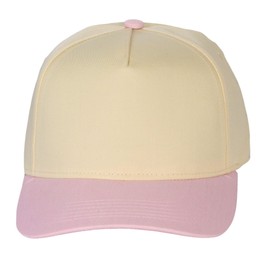 TOP HEADWEAR Throwback Heritage Snapback Hat - Two Tone Legacy Collection Baseball Cap, Pink