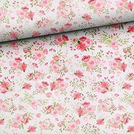 Herz Stoffe Österreich 0.5 m French Terry Fabric with Flowers | Rabbit Love Pre-Cut