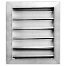 HVAC Premium 10"W x 12"H Aluminum Exterior Gable Louver Vent for Walls & Crawlspace - Weather-Resistant Air Grille with Screen Mesh - [Overall Size 11.75"W x 13.75"H]