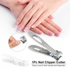 Nail Clipper Cutter Nail Cutting Trimmer Toenail Fingernail Cutter Stainless