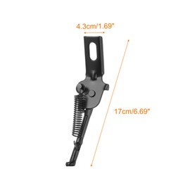 HARFINGTON Back Bike Kickstand for 12 Inch Wheel Bicycle Single-Side Kick Stand with Screw Washer Rear Mount Bikes Support Racks, Black