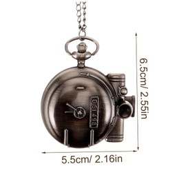 FOMIYES Vintage Pocket Watch with Retro Decorative for Men and Women Keepsake present Accurate Mechanical Movement Stylish Pendant Watch for Fashion Enthusiasts