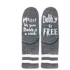 Dobby Socks, Dobby Is Free Knitted Words Unisex Combed Cotton