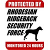 PCSCP Protected By Rhodesian Ridgeback Security Force Monitored 24 Hours